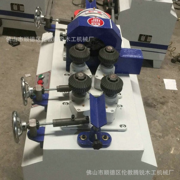 One-time forming pool cue round bar equipment with drag plate MC9050B double-in and double-out woodworking cutting machine