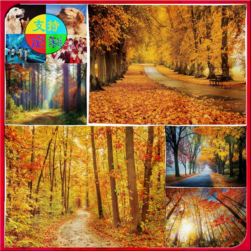 Трансграничная горячая Распродажа осенний гобелен с принтом леса можно использовать в качестве фона изображения клиента настенный гобелен подвесная ткань пляжное полотенце