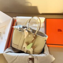 新款真皮女包单肩斜跨托特包手提迷你花园包Neo Garden23桶包