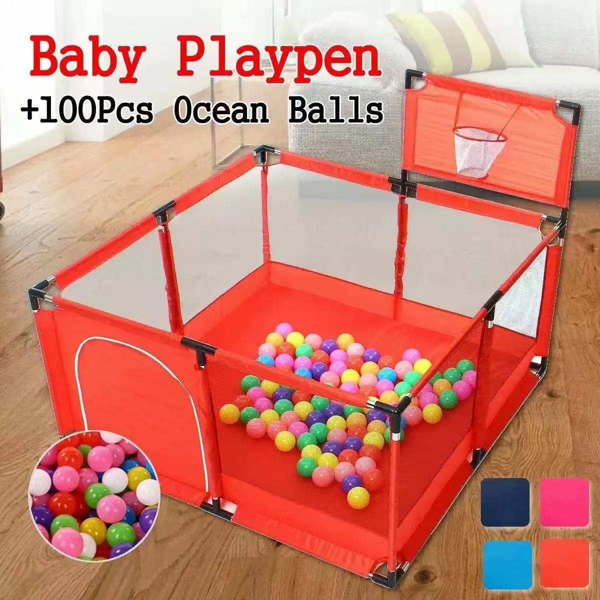 Corral de juegos cuadrado para bebés
