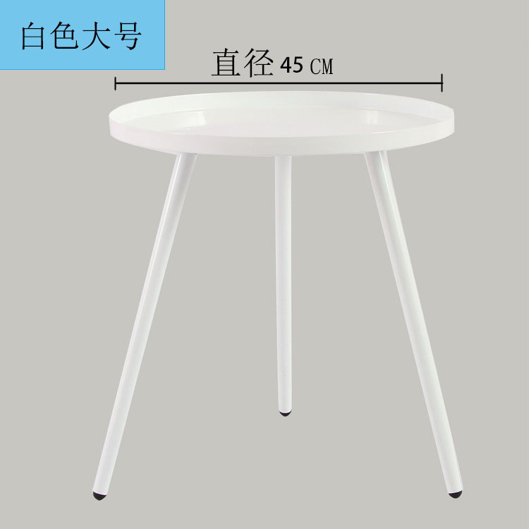 Mesa Auxiliar Redonda Nórdica – Creativa, Para Sala de Estar y Sofá