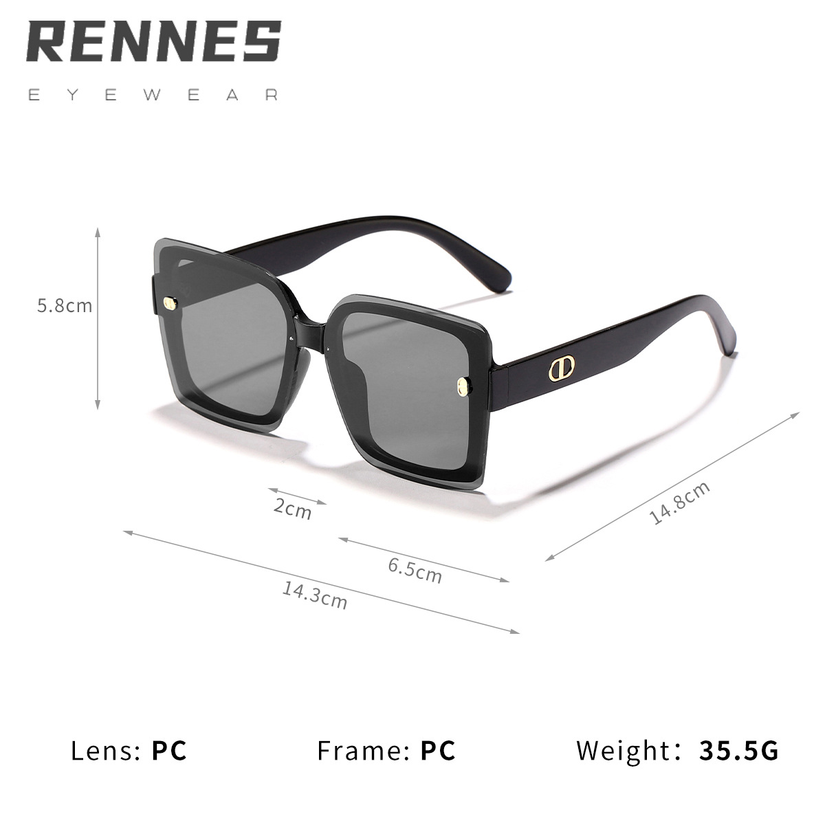 Gafas de sol atmosféricas y cómodas, viajes de moda, productos elegantes, gafas de sol nobles magníficas, conductor deportivo, ultravioleta 7702