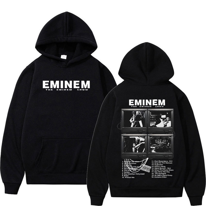 2025 Rap Singer Eminem World Tour Sweatshirt Men's Fashion Pullover Sweatshirts Unisex 2025 Rap Singer Eminem World Tour Sweatshirt Men's Fashion Pullover Sweatshirts Unisex