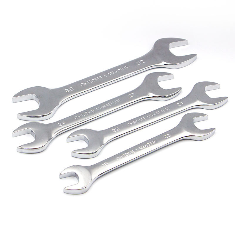 Fabricantes transfronterizos de alta resistencia llave de apertura manual espejo de aluminio llave de reparación de automóviles doble cabeza llave de apertura al por mayor
