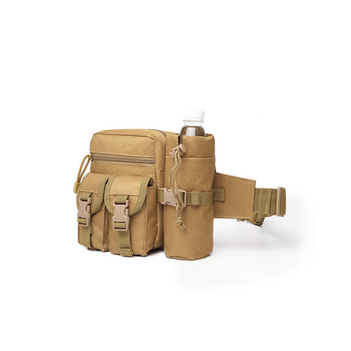 Outdoor running bag, military fan tactical water bottle bag, functional phone bag, hiking and cycling bag, wilderness bag for men