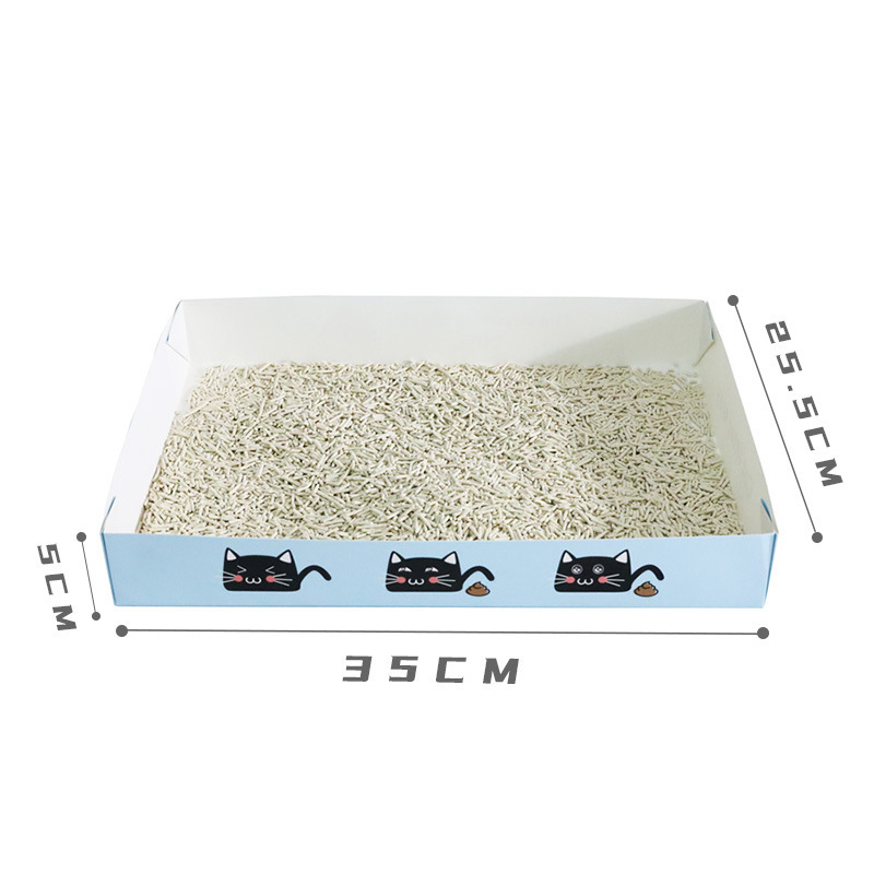 A ordinary style 5-pack (blue) / Disposable cat litter box