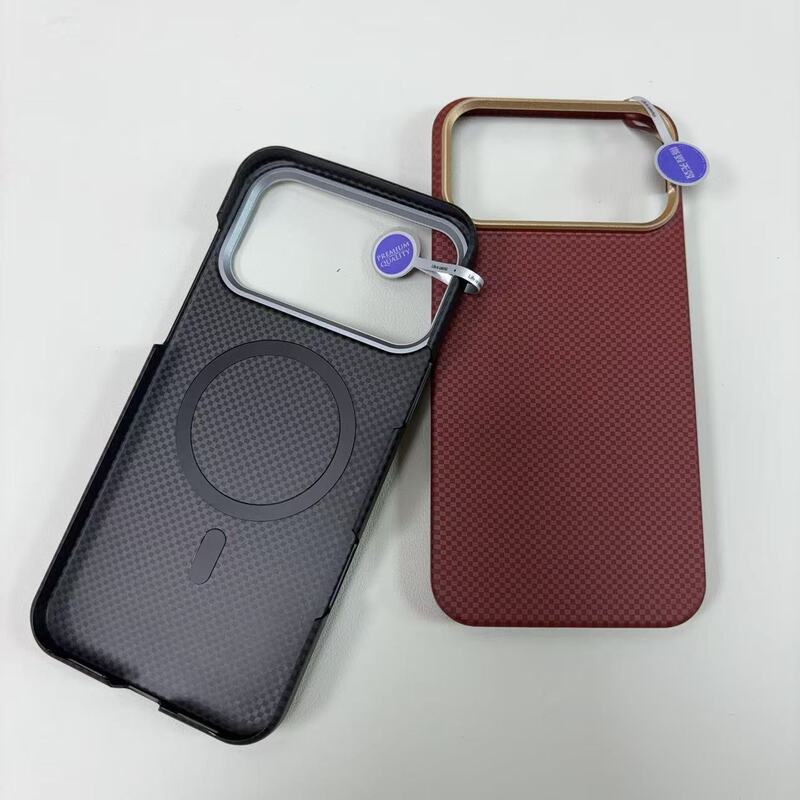 典雅磁吸系列 适用苹果17丝印纹理iPhone17Pro PC热弯成型手机壳|undefined