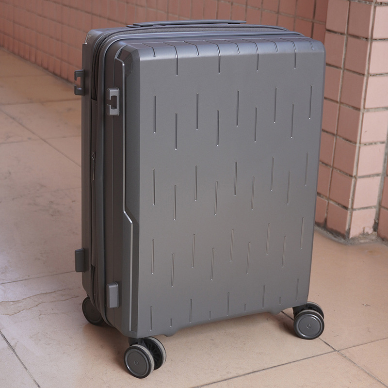 Pp Anti-Breakage Trolley Case, Expandable Carry-On Suitcase, Silent Wheel Luggage, Customs Lock, Explosion-Proof Zipper Case, Universal Silent Wheels
