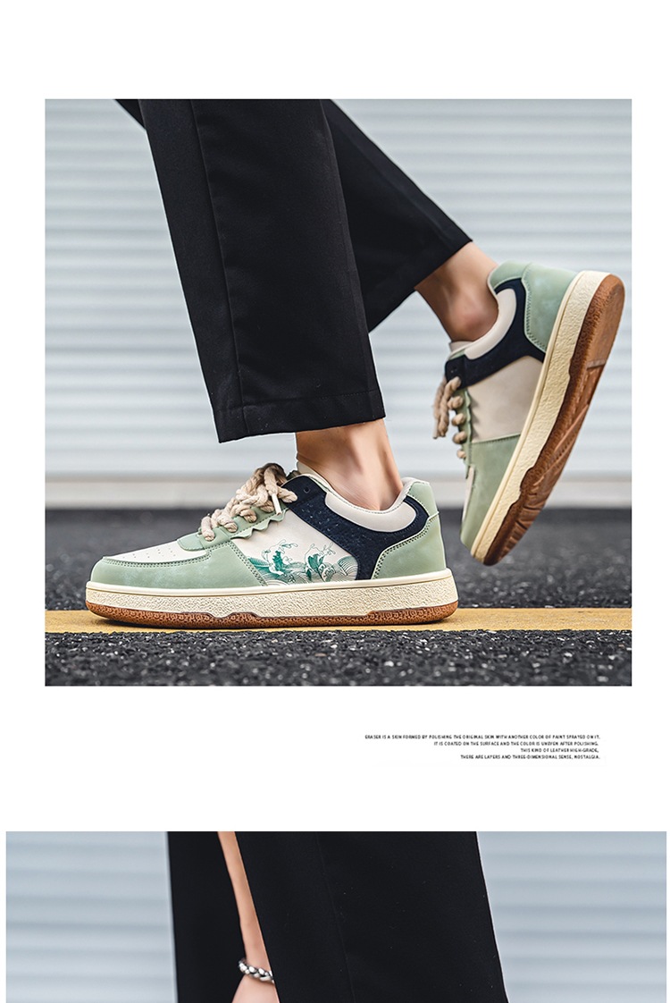 Spring Autumn Trendy Men's Casual New Four Seasons Versatile Breathable Korean Fashion Board Shoes Flat and Lightweight_voghion.com