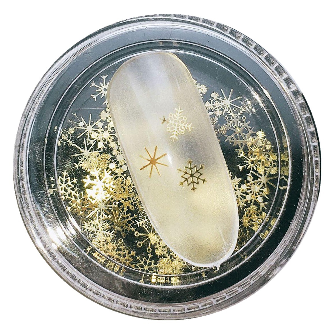 Nail Gear Steam punk estilo metal decoraciones tiempo engranaje copo de nieve Navidad dólar en caja K parche oro