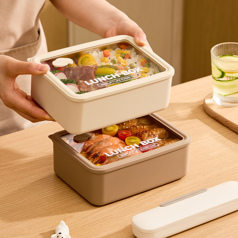 锈钢饭盒班族用带饭可微波炉加热食级便当盒保温学生餐盒