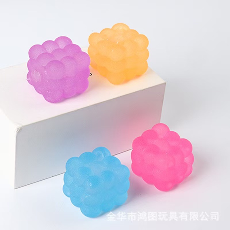 Amazon's new 0h round cross-border squeeze stress relief toy, Rubik's Cube Maltose Squeezable Decompression Toy