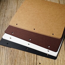 DIY相册方款圆角卡纸内页 活页装3孔内芯 备用内页 加页专拍