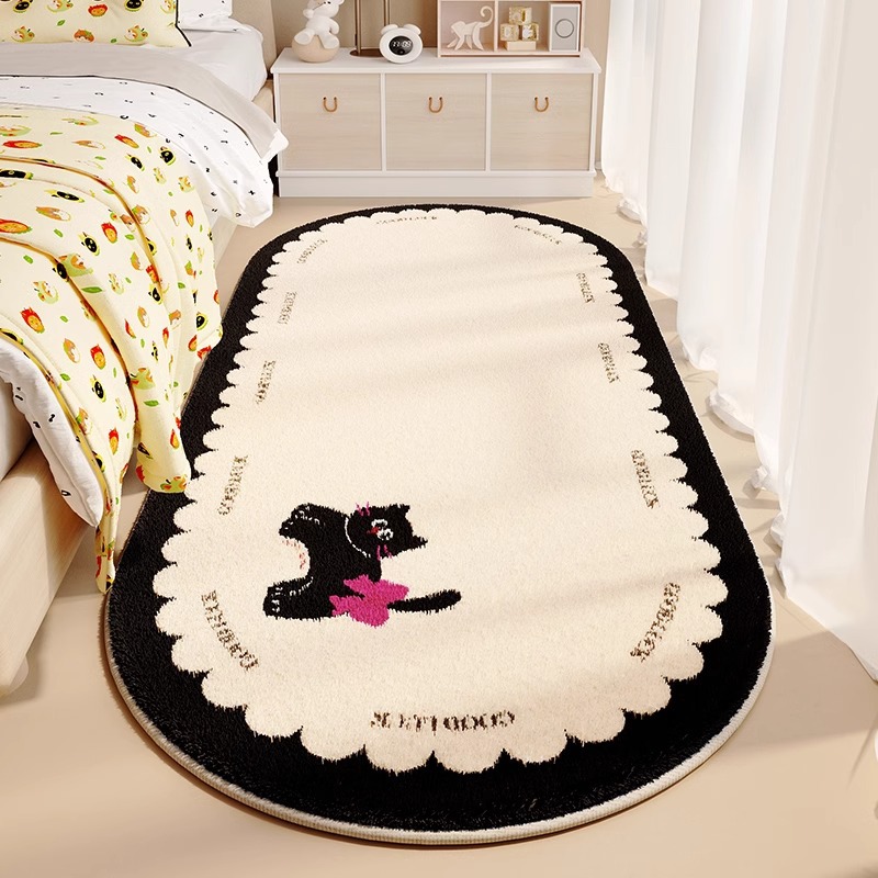 블랙핑크 귀여운 고양이 - 타원형