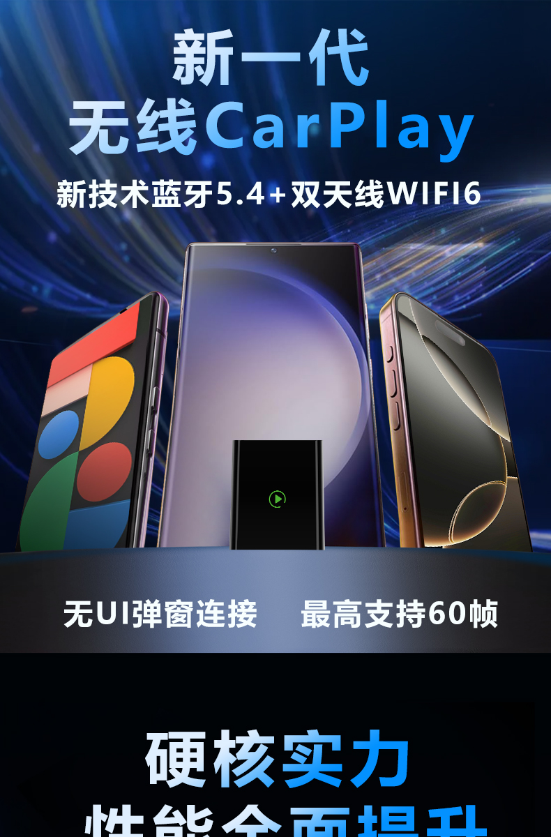 Hongqi Wireless Carplay Box Hs3/5/7/H5/6/Eqm5 Car-Machine Interconnection Modification and Upgrade Module