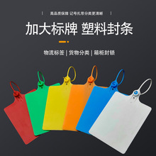 大号物流挂签德邦百世吊牌仓库标识一次性塑料封条防拆防盗苗木