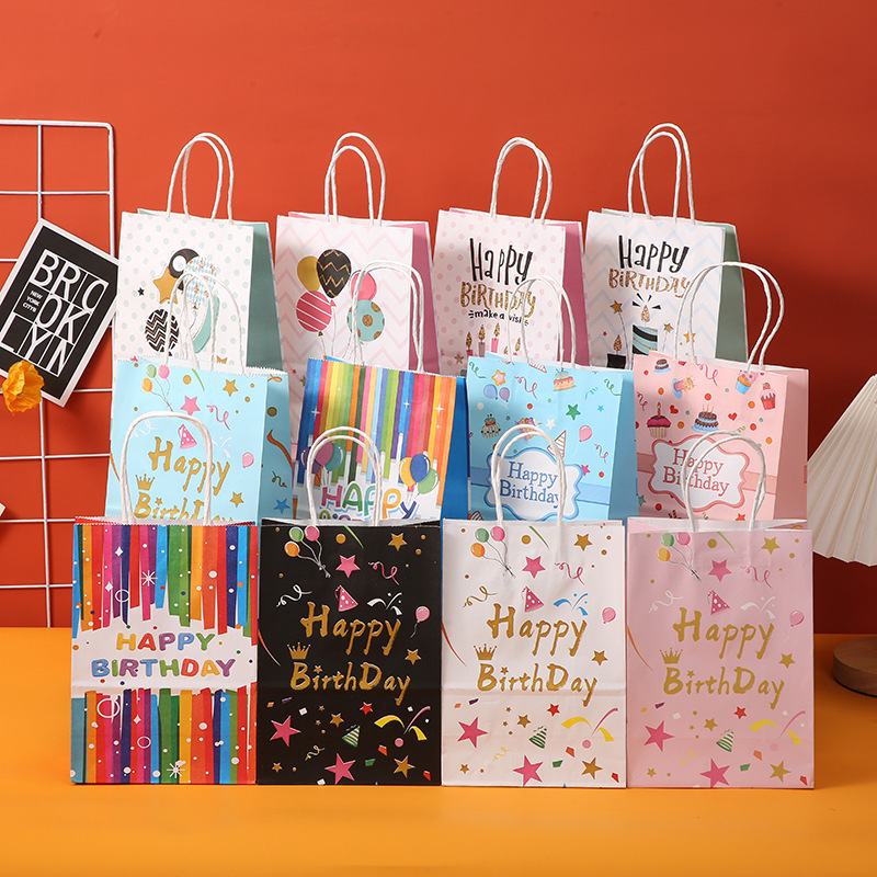 Cute Cartoon Letter Star Paper Birthday Gift Bags display picture 1