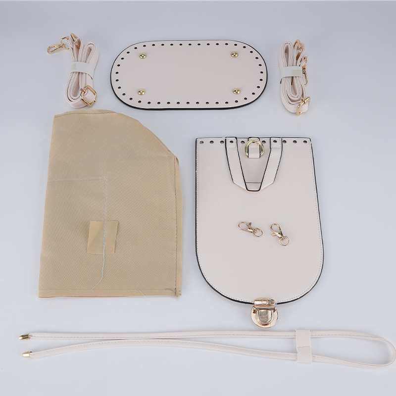 Set de 5 Piezas para Bolsos Tejidos: Accesorios de Metal para Bolsos de PU, Hechos a Mano, Entrega Inmediata