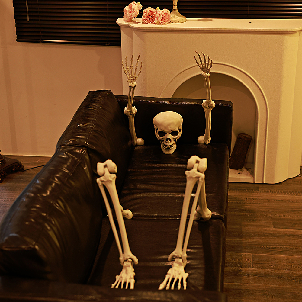 Halloween cráneo brazo pierna pie enchufe de 5 piezas patio jardín al aire libre decoración horror props creativos