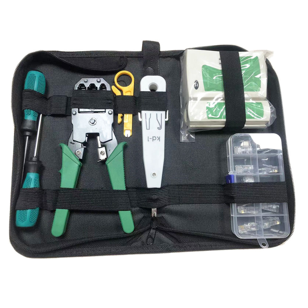 Herramienta de abrazadera de red de hardware traje de tres propósitos probador de abrazadera de red kit de reparación del hogar traje combinado
