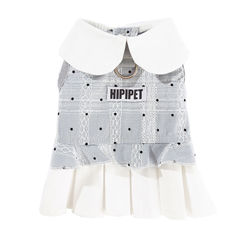 Otoño y invierno nuevo Miu es un traje simple, vestido de collar de dama, ropa para perros y gatos, perros pequeños y medianos. image 5