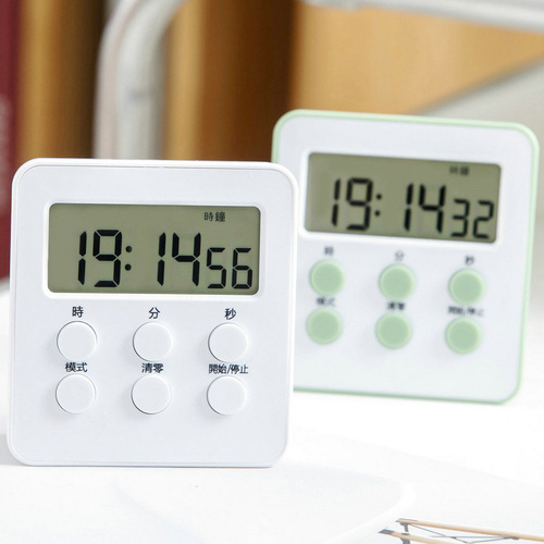 Kitchen timer timer alarm clock dual-purpose student time manager electronic alarm clock wholesale multi-function timer