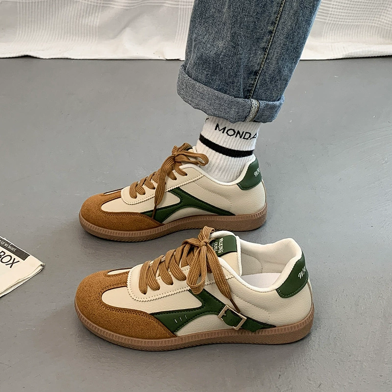 Плоская женская обувь большого размера немецкая обувь классическая спортивная обувь повседневная обувь низкая мягкая подошва пряжка для украшения арганд