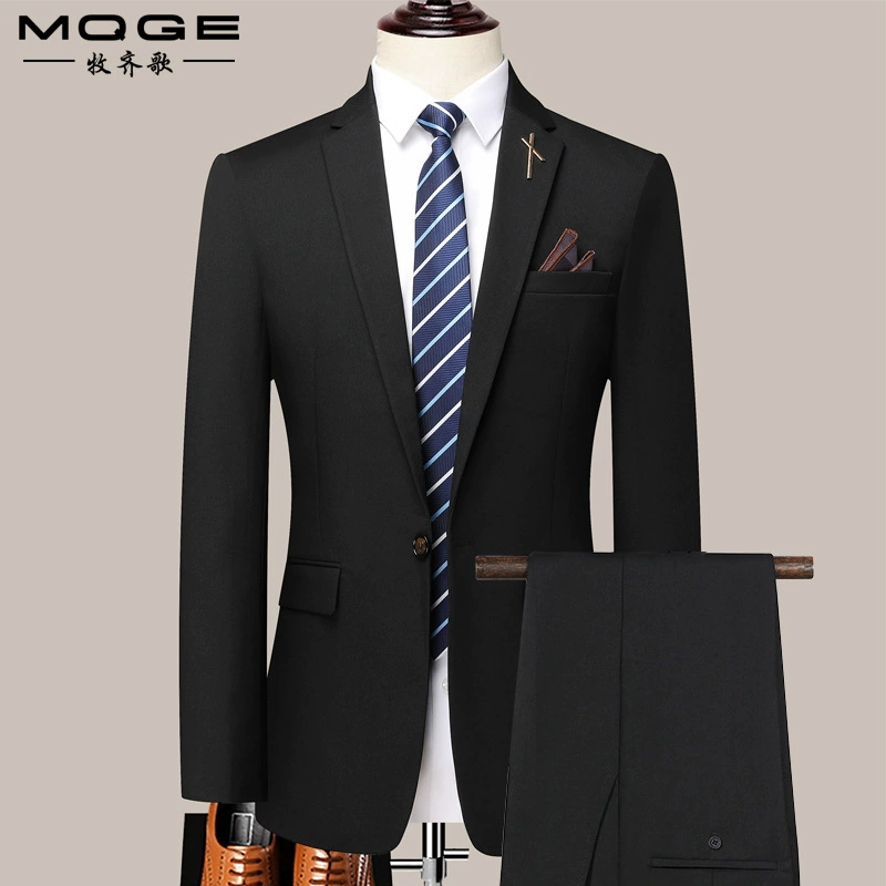 Костюм костюм Мужская облегая куртка Жених Жених Свадебный бизнес Профессиональный костюм из двух частей