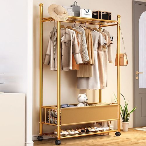 New style clothes hanger household clothes drying rack floor-standing vertical balcony clothes drying rack large capacity indoor bedroom coat rack
