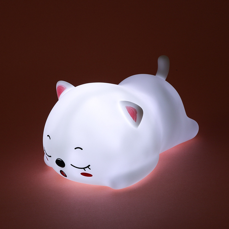 Caricatura gatos ins fantasía chica corazón delicado luz nocturna decoración del dormitorio luz nocturna luz de alimentación al por mayor