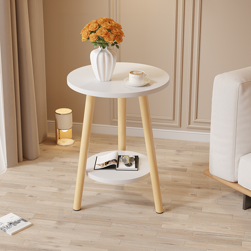Mesa pequeña, dormitorio, mesa de lujo, mesa de té moderna, salón, ventana flotante doméstica simple, mesa redonda pequeña, madera maciza