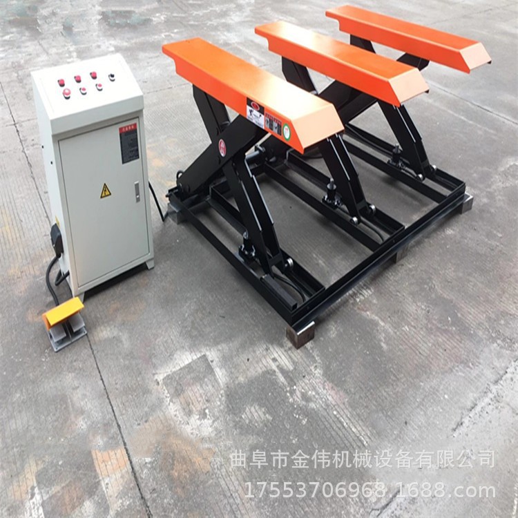 3T-5T免挖坑上板码垛用升降台 闭合15公分贴面板液压式木工升降机