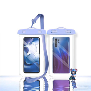 Cross-Border Dropshipping Qianmu Mouse-Proof Transparent Swimming Outdoor Waterproof Phone Bag Pvc Sealed Waterproof Case with Touch Screen Capability