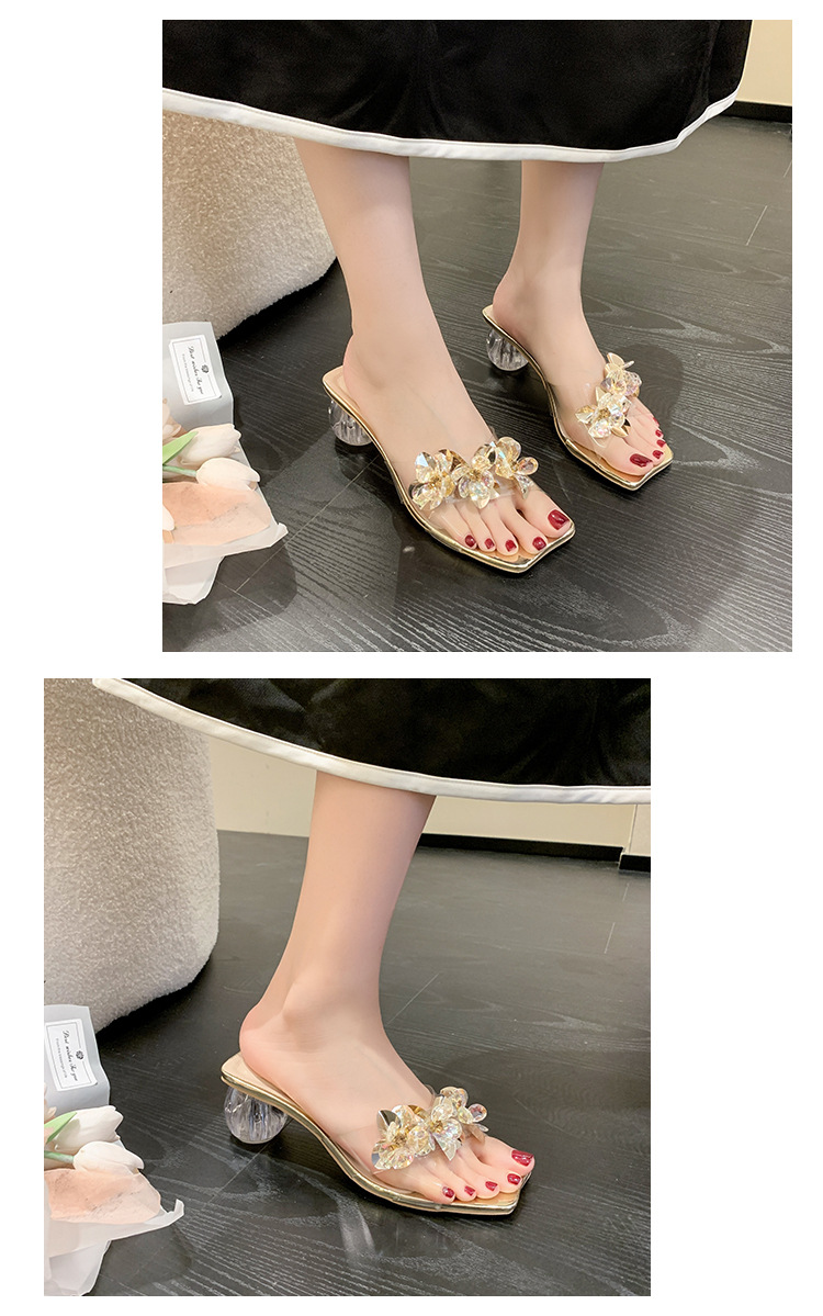 Women's Commute Floral Square Toe Open Toe Fashion Sandals display picture 4