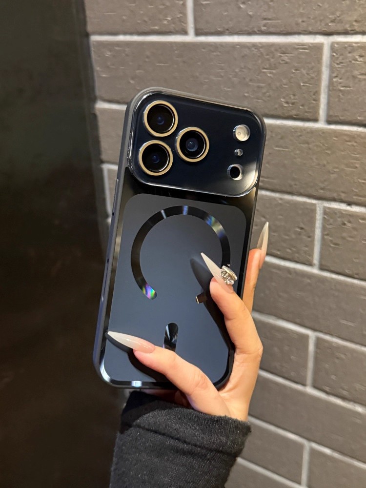 Magnetic Matte Phone Case For Iphone 16 Pro Max Starry Orange_voghion.com