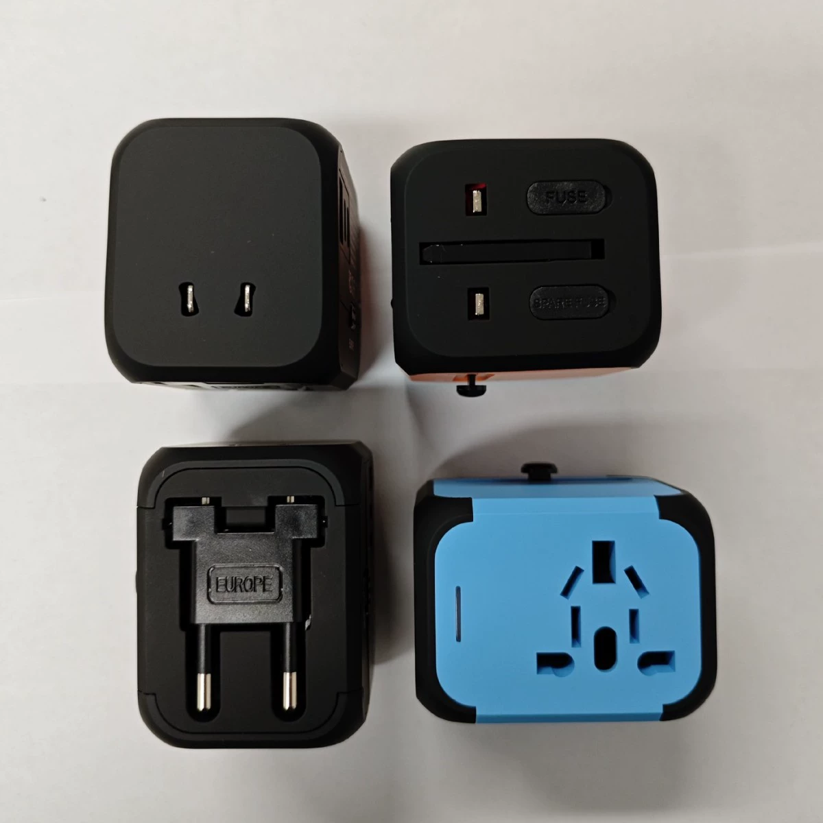 Universal plug, handmade, Germany, Great Britain, from Malaysia
