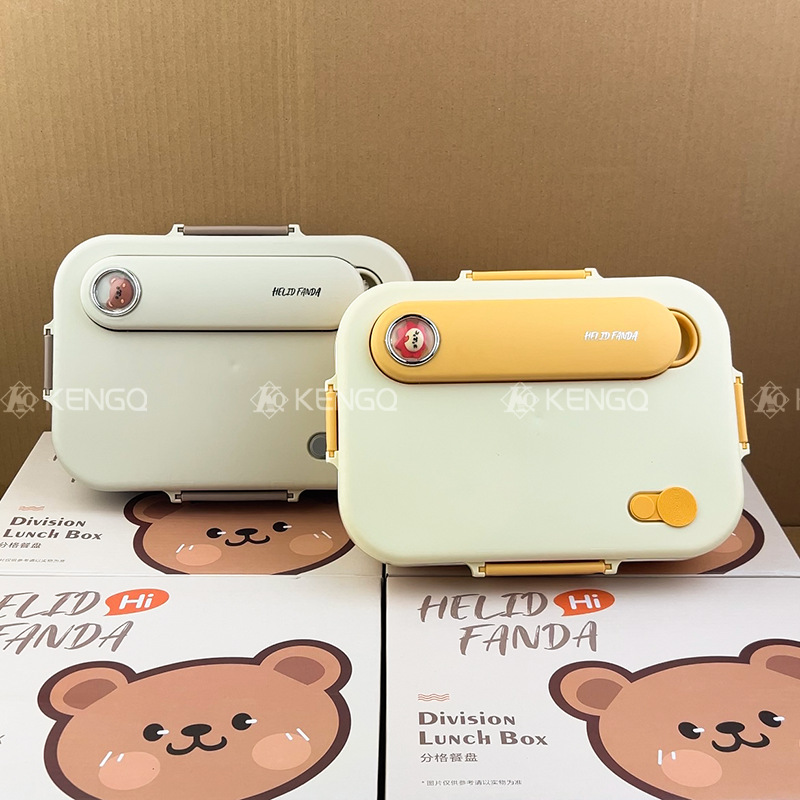 Caja de almuerzo de calentamiento de microondas 316L de acero inoxidable para trabajadores de oficina Caja de almuerzo especial para estudiantes de primaria y mediación Caja de almuerzo para niños