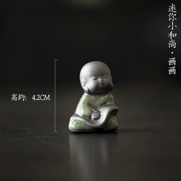 08_Ge kiln purple sand-little monk-painting