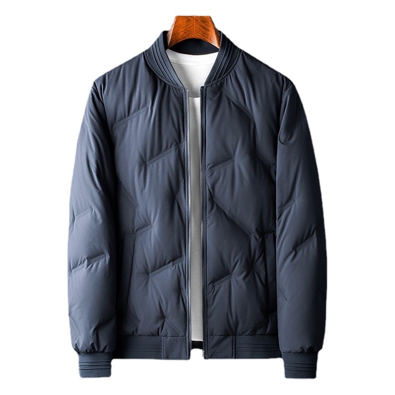 Nueva chaqueta de los hombres de negocios casual Chaqueta corta engrosada chaqueta verde de mediana edad chaqueta de béisbol de los hombres chaqueta de los hombres