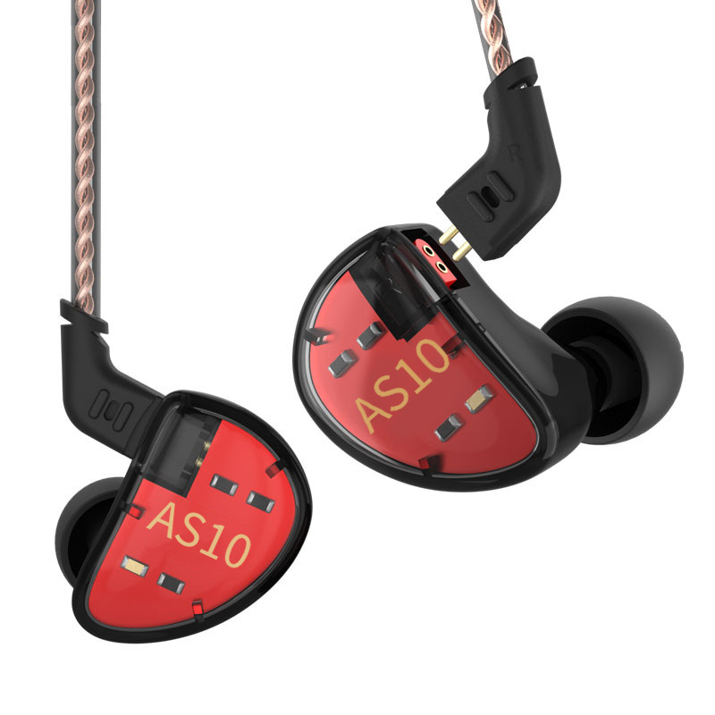 KZ AS10入耳式鉄イヤホン10ユニット音楽イヤホンバランス動鉄運動携帯電話マイク付きイヤホン|undefined