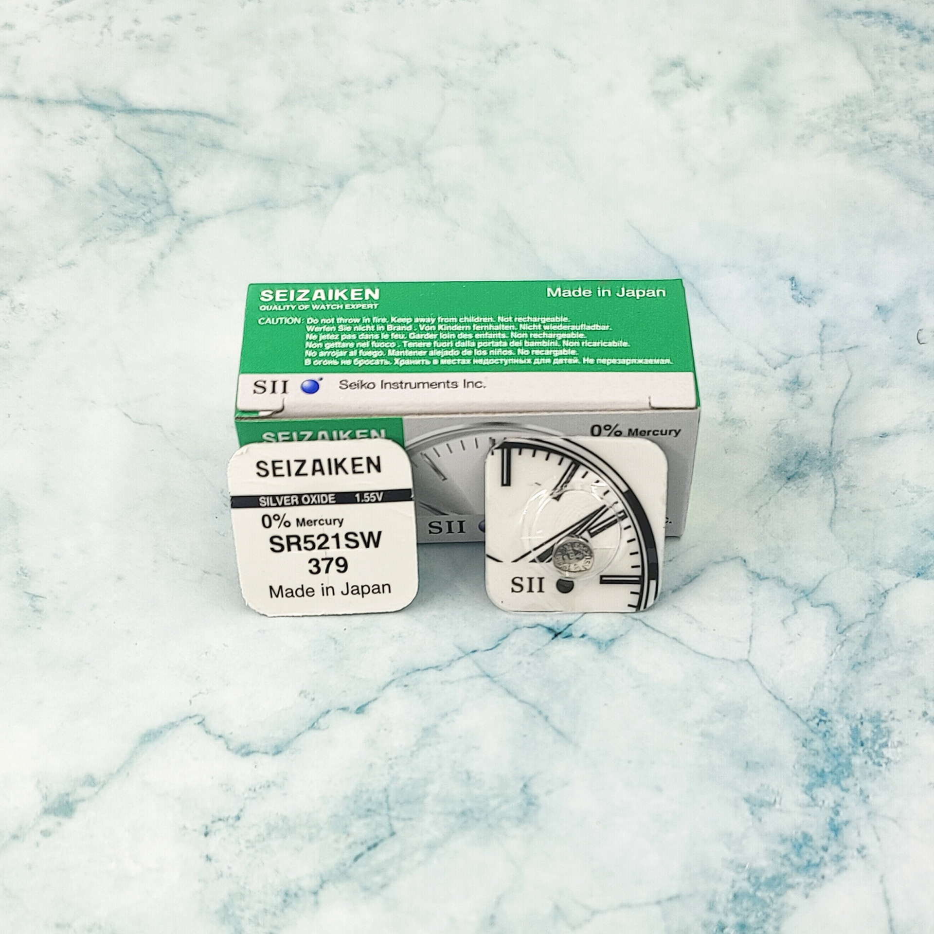 日本精工379电子 sr521sw纽扣电子 手表电池 单粒装
