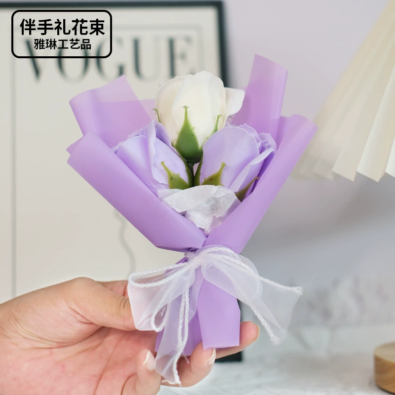 Soap contains rose handmade, creative accessory, wholesale, (Cross-border trading), Birthday gift