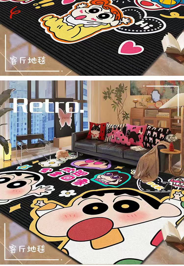 Crayon Small New Living Room Carpet Sofa Coffee Table Fit with Floor Mat Bedroom Large Area Bedside Blanket Dirty Resistant Study Foot Mat