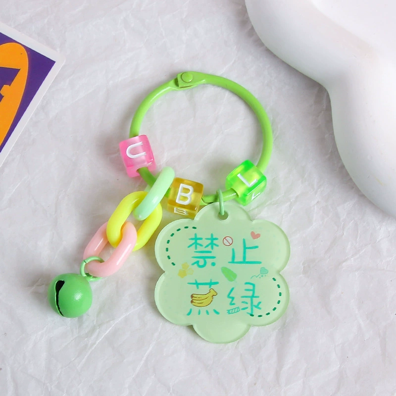 Brand creative acrylic protective amulet, keychain, transparent pendant, bag decoration, decorations