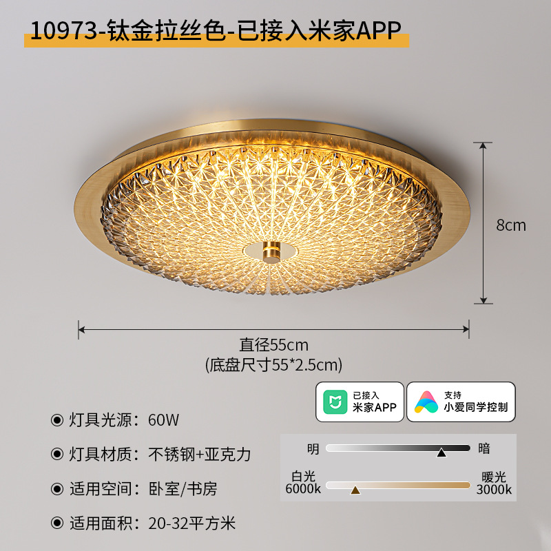 Luz de techo del dormitorio 2026 nuevo estilo medieval moderno simple ligero lujoso sensación de alto nivel dormitorio principal comedor luz 118L