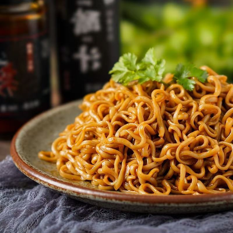 Lengka buckwheat instant noodles non-boiled non-fried mixed instant noodles seasoning substitute staple food coarse grain noodles whole box full belly