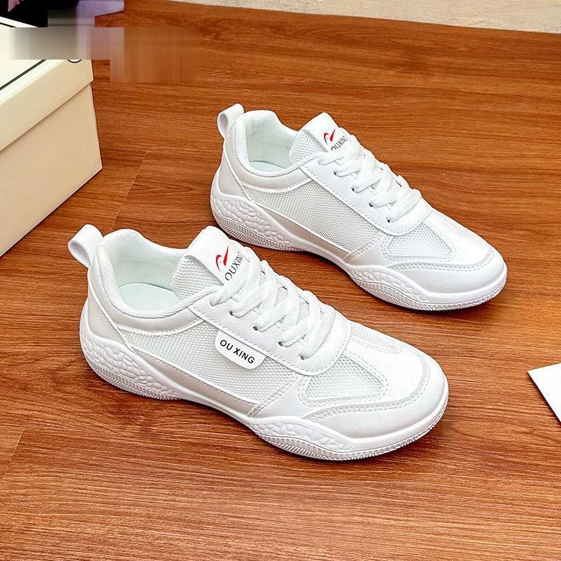 [Спот] сетчатые маленькие белые туфли для женщин летом