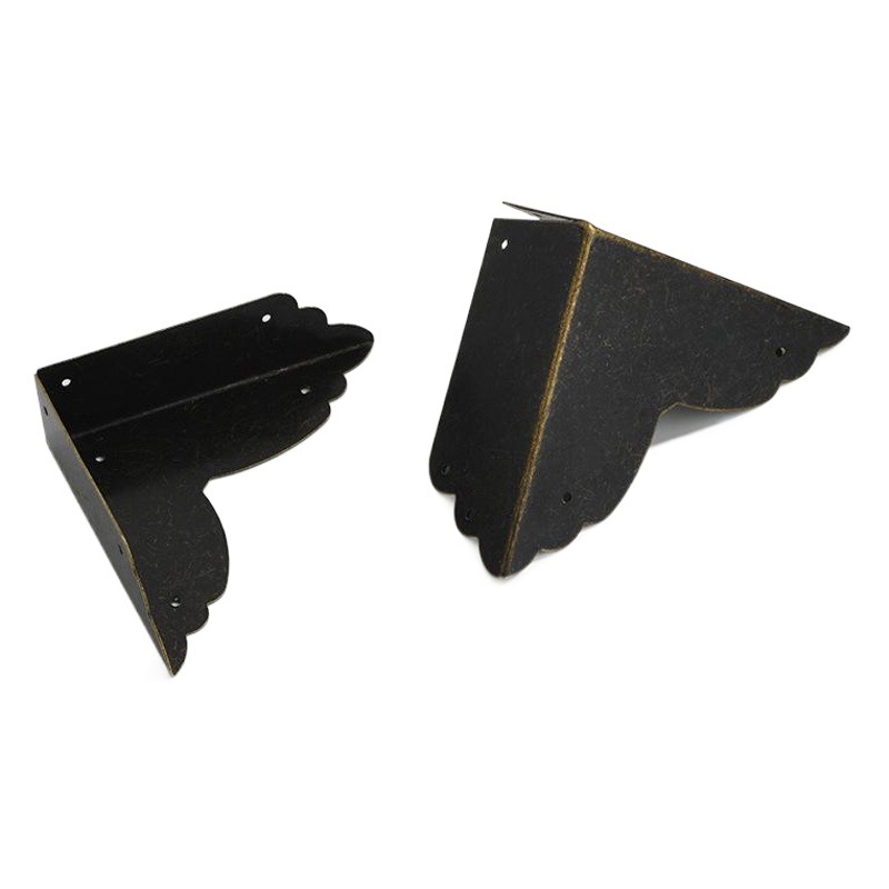 Antiguo esquina-cubierto caja de madera muebles de esquina de cuatro lados protección de la esquina de hierro esquina-esquina cubierta de esquina ángulo recto bronce oro