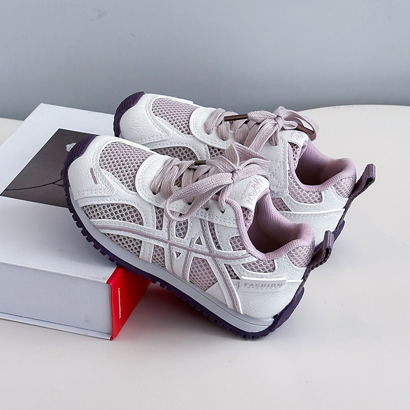 Zapatos casuales de moda para niñas versátiles primavera y otoño 2026 nuevos zapatos de malla transpirables para niños zapatos de entrenamiento moral para niños image 8