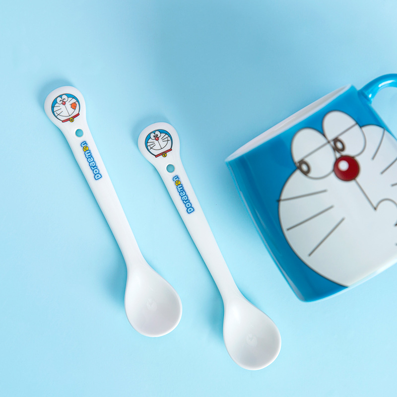 Dora cuchara encantadora caricatura taza de café cuchara creativa japonesa personalidad casera cucharas de sopa de sopa para niños fábrica precio al por mayor